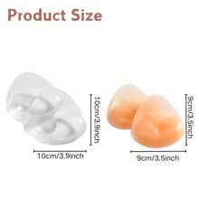 2pcs Invisible Self-Adhesive Thick Waterproof Silicone Bra Inserts & Breast Pads - Multicolor - View 12
