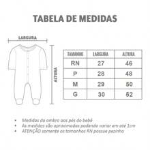Promoção Roupinha Macacão Manga Longa Bebê Menina Joaninha Vermelha/ Lacinho Bege - Vermelho - Visão 3