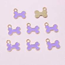 20-50pcs 12x13mm Enamel Bone Charms Pendant Small Cute DIY Jewelry Making Accessories For Bracelet Earrings Keychains - Bone - View 5