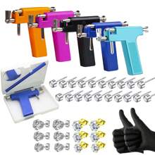 Ear Piercing Gun Kit,Ear Nose Navel Body Hole Piercing Machine, Professional Tool For Salon Home Use - Color Mixing - View 2