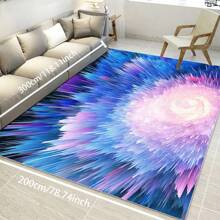 1 pieza de Alfombra de área de textura premium, tapete de piso - Impermeable, antideslizante, fácil de limpiar, lavable a máquina, suave y cómodo, adecuado para felpudo, cocina, sala de estar, dormitorio, pasillo, baño, lavandería - Alfombra fácil de limpiar, decoración del hogar [Tela de terciopelo suave de 800g/m², 5 mm de grosor] - Multicolor - Ver 13