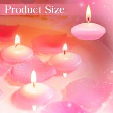10/20 pièces Bougies flottantes de centre de table pour mariage, bougies à thé flottantes activées par l'eau, petites bougies flottantes non parfumées de décoration ronde pour centre de table, vases cylindriques, décorations de fête de mariage