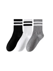 6 pares de meias altas femininas, meias esportivas finas, de cor sólida e longas, adequadas para primavera, verão e outono