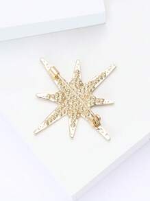 Broche de estrella con rhinestones de moda para mujeres, accesorio de alfiler para vestidos, trajes, fiestas, banquetes y regalos