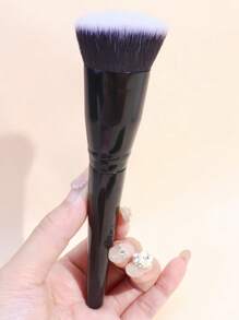 1pc Flat Top Foundation Makeup Brush, Flat Head Design Unisex Portable Makeup Tool - Multicolor - View 8