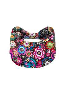 SATINIOR 2 件装非洲头带波西米亚风印花头带瑜伽运动健身发带弹性扭结头巾头巾适合女士女孩发饰（波西米亚印花）