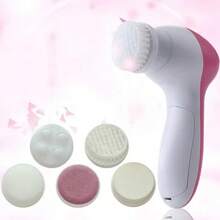 5-In-1 Electric Facial Cleansing Brush, Skin Care Spa Massager For Face Cleansing, Blackhead Removal - Multicolor - View 2