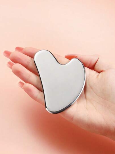 1pc Customized Stainless Steel Heart-Shaped Gua Sha Tool For Facial, Laser Engraved Name Pattern, Personal Exclusive,Portable Muscle Relaxation Board,Stainless Steel Gua Sha Facial Tools - Smooth Sturdy Metal Guasha Tool For Face Body Reduce Puffiness Scraper Heart Shape Item Stainless Steel Gua Sha Facial Tools Guasha For Face