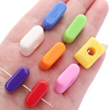 10pcs Letter 3D Beads -Random Color Mixing Of Number Beads, English Letter Beads- Used For Jewelry Creative DIY Make, Such As Bag Chains, Waist Chains,Phone Chains Accessories