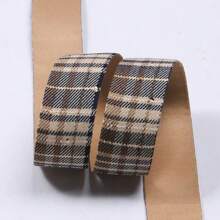 British Plaid Ribbon Supplies For DIY Bow, Flower Packaging, Shoe Clips, Hat Decor Accessories - Multicolor - View 18