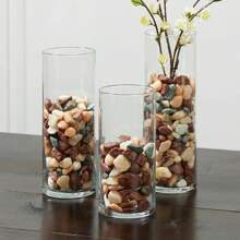 (Paquete de 2) Rocas de relleno para florero, 5 libras de mezcla de estilo rústico - Multicolor - Ver 2