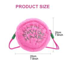 Miniso Túi xách đeo chéo họa tiết bánh - Hồng - Xem 6