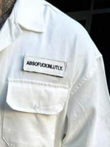 Men's Summer Short Sleeve Turndown Collar Pocket Work Shirt - White - View 4