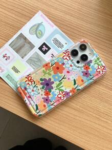 Capa de telefone transparente com bolhas coloridas e à prova de choque, compatível com telefones Apple