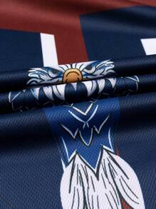 Retro Football Jersey Top, Unisex Loose Casual Sports Sweatshirt, Essential Item For Various Occasions