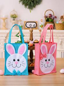1pc Easter Decorations Cartoon Rabbit Portable Storage Bag Home Decoration Festival Supplies