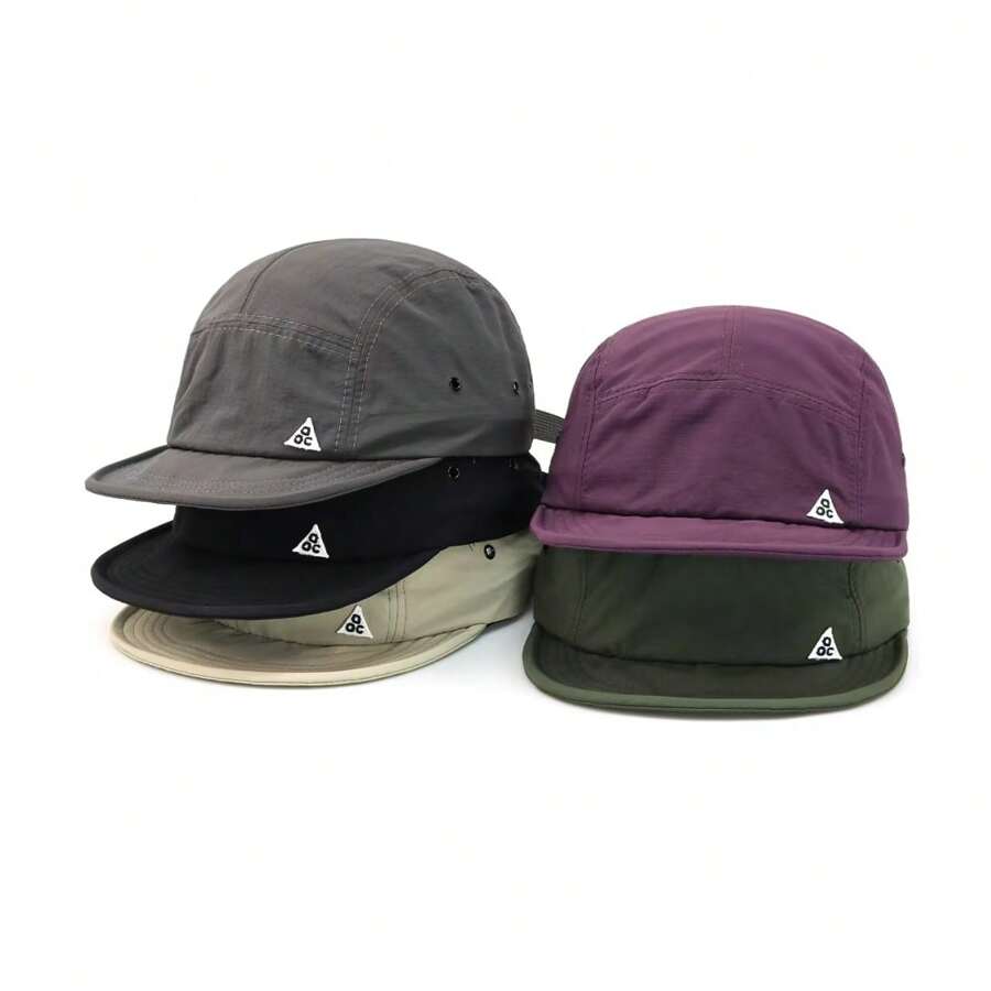 Soft-Brim Embroidered Baseball Cap, 5-Panel Soft Top Baseball Cap, Breathable Outdoor Sports Cap For Men & Women - A - View 1