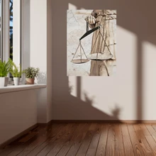 Lawyer Modern Scale Infinity Edge Office Decoration Frame Reception Lawyer - Multicolor - View 6