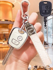 Peugeot Car Key Fob Cover, Soft TPU Key Cover To Protect Your Car Key, Logo For Peugeot 206/207/307 Citroen C2, Old BYD F0 Straight Key Fob - one-size - View 8