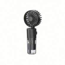 Ventilateur électrique portable avec fonction d'humidification, ventilateur pliable à main pour brumisation et refroidissement, ventilateur mini USB rechargeable, rafraîchissant pour une utilisation intérieure et extérieure en été
