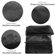 FINGER TEN Golf Tasche mit Reißverschlusstaschen, Ausrüstungsclip zum Befestigen an der Tasche für Wertsachen und Tees