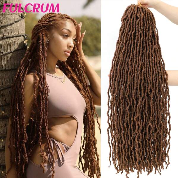 FULCRUM 8/12/18/24/30/36 Inch Faux Locs Crochet Hair Faux Loc Crochet Braids Curls Soft Locs Crochet Hair Extensions For Women & Girls