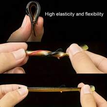 4pcs Brown PVC Simulated Eel Soft Fishing Bait - Brown - View 9