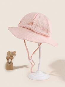 1 件装幼儿夏季透气太阳帽，6-15 个月儿童轻便渔夫帽户外防晒