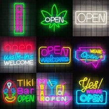 Open Neon Sign, Open LED Neon Light For Wall Decoration, USB Powered Bar Neon Night Light, Open Commercial Lighting Sign, Suitable For Bars, Pubs, Cafes, Shops, Parties, Clubs, Business Decoration,USB Power Supply Can Be Reused, Comes With Accessories, And Is Easy To Install.