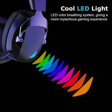 Acinaci Wireless Gaming Headset With Detachable Noise-Proof Microphone, 2.4G Bluetooth - USB - 3.5mm Wired Jack 3 Modes Wireless Gaming Headphones For PC, Switch, Phone, Tablet