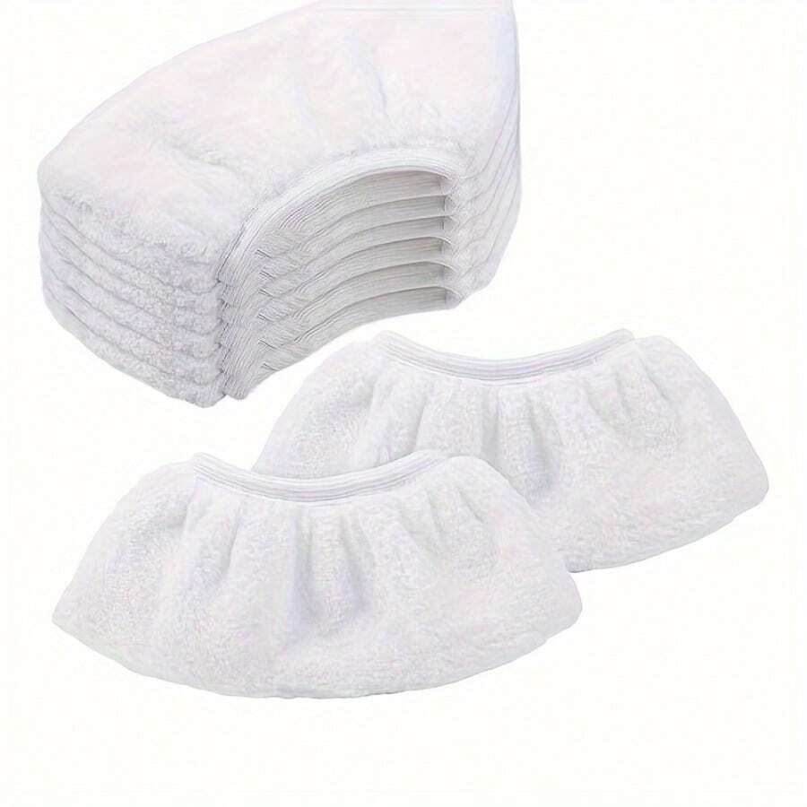 8pcs Ultra-Soft Microfiber Steam Mop Pads - Washable & Reusable, Compatible With Karche-R SC1/SC2/SC3/SC4 Models For Efficient Cleaning In Living Room, Bedroom, Bathroom