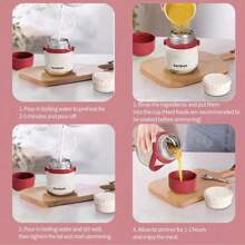 27 盎司不锈钢真空保温食品罐，防漏广口食品容器，适用于热餐或冷餐 - 彩色 - 查看 6