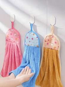 3条/6条/10条壁挂式手巾、厨房手巾、可爱挂式手巾/抹布、吸水、家用浴室、加厚、珊瑚绒手巾、沙龙手巾、学校、返校、旅行、旅游必需品、家居必需品、毛巾、皮肤护理 - 彩色 - 查看 8