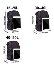 Travel Backpack Rain Cover Backpack With Reflective Stripes, 15-75l Waterproof Bag Camping Mountaineering Dustproof Rain Cover Backpack Protective Cover, Backpack Rain Cover Outdoor Mountaineering Waterproof Cover Schoolbag Rain Cover Dust Cover, Suitable For Mountaineering, Tourism, Beaches, Fishing, Cycling And So On.