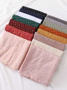 1 Piece Fashion Style Women Scarf Wrap Leaf Bronzing Shawls Headband Fantastic Crinkle Viscose Hijab