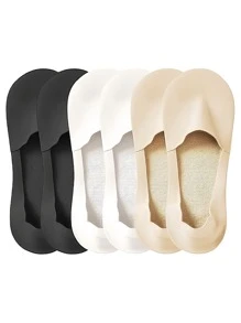 1/4/6/10/12/20 Pairs Thin, Non-Slip, Breathable Ice Silk Invisible Non-Show Socks, Customizable