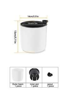 现代极具吸引力的花盆 可拆卸木腿支架植物花盆 苗圃花盆 适用于卧室客厅落地式盆栽植物花盆 家庭花盆 自吸式花盆 塑料圆形花盆 - 彩色 - 查看 15