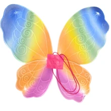 Colorful Fairy Wing Glitter Butterfly Youth Costume LuxuryAnimal
