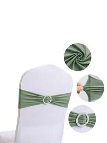 Bộ 10 chiếc/20 chiếc/50 chiếc Dây đai ghế đàn hồi màu xanh lá cây chanh/hồng/xanh dương hoàng gia/đỏ/xanh lá cây đậm/vàng/trắng có khóa thắt nơ, thích hợp cho đám cưới, tiệc tùng, tiệc chiêu đãi, sự kiện, lễ nghi, tiệc chiêu đãi, trang trí, sinh nhật và nhiều dịp ý nghĩa khác - Nhiều màu - Xem 5