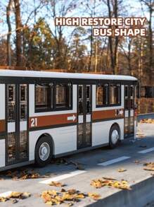 Vintage Stadtbus, Retro Doppeldeckerbus, zusammen setzbares Dekor, Schreibtischzubehör, geeignet für 14+ Jahre, Weihnachts- & Geburtstagsgeschenk