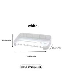 1 件多功能整理桌面、宿舍墙壁、穿孔板、储物展示架、无需钻孔、家庭墙壁、厨房、浴室 - 彩色 - 查看 21