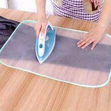 Protective Ironing Mesh Mat - 1pc Withstand High Temperature Ironing, Utility Hooks For Home Use - Multicolor - View 6