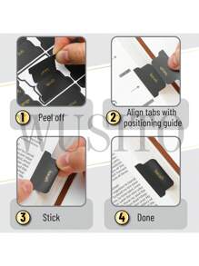 Bible Tabs, 75 Tabs, Black With Gold Foil Lettering, Laminated Bible Tabs For Women And Men, Bible Tabs For Study Bible Index Tabs, Bible Book Tabs, Bible Labels Tabs.,School Supplies,Back To School