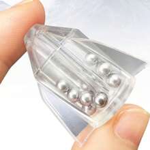 12 件/套 鱼饵插入管摇铃鱼体重塑料吵闹珠发声管适用于鲶鱼鲈鱼梭鱼