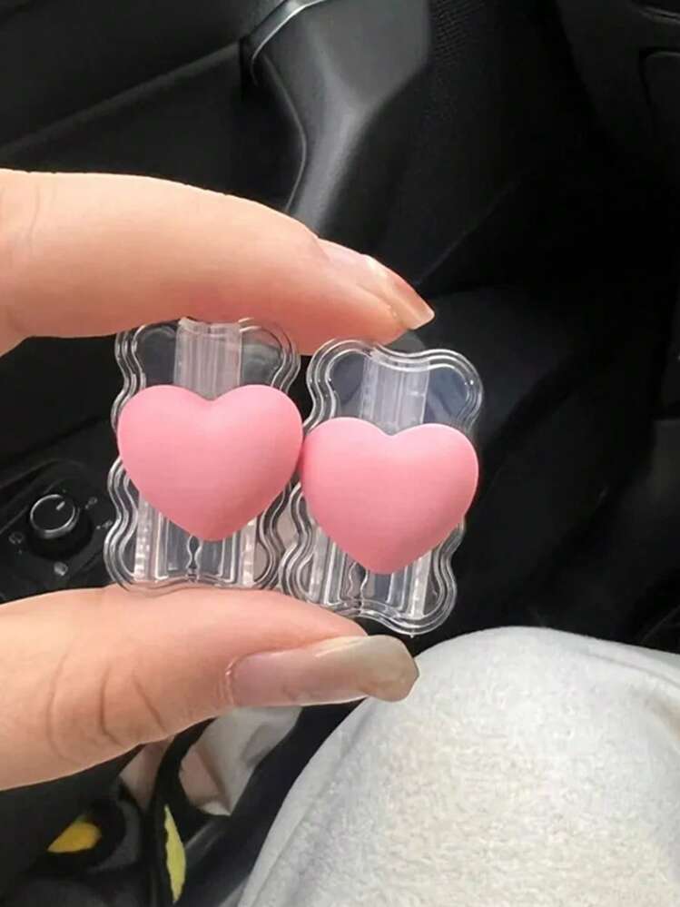 5pcs 3D Heart Shaped Charger Protector Case Set, Compatible With Apple 30W-35W Charger And Data Cable - Multicolor - View 10