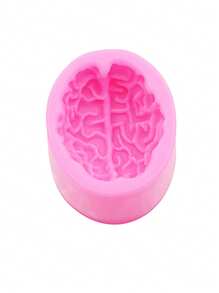 1 Khuôn silicon lỏng màu hồng, Khuôn tạo hình não trái tim cơ quan người mini, Khuôn silicon trang trí nến thạch cao hương liệu - Hồng - Xem 5