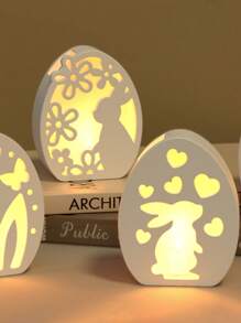 5pcs Silicone Resin Casting Molds Set, Easter Bunny, Easter Egg, Easter Candlestick Mold, For DIY Crafts, DIY Crystal Glue Plaster Cement Easter Mold,Miniature Asymmetric Hot Air Balloon Plaster Molds For Creative Concrete, Resin, Home Decor Making Kit Gifts Birthday Graduation