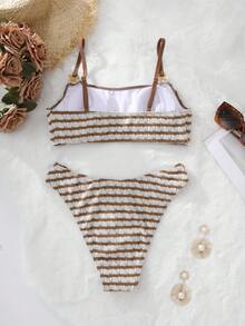 Cute Striped Sexy Bikini Swimwear, Necessary For Summer Beach Vacation - Multicolor - View 2