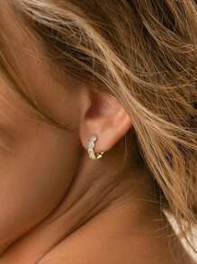 1pair Retro Hollowed Out Zirconia Hoop Earrings For Women S925 Sterling Silver Fine Ladies Jewelry Gift Exquisite Party Gifts