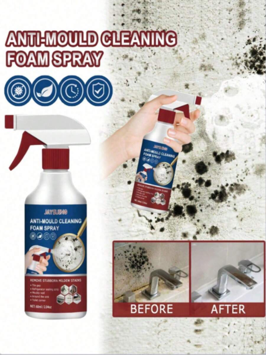 1pc Foam Cleaning And Mildew Removal Spray Tile Wall Bathroom Silicone ...